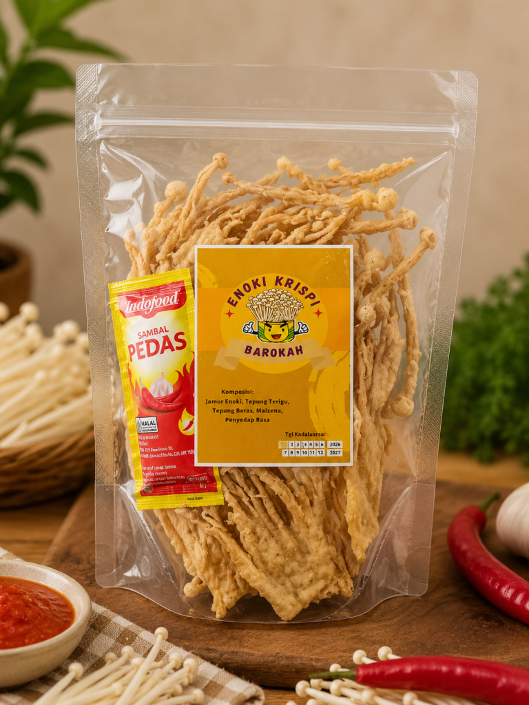 Jamur enoki krispi barokah