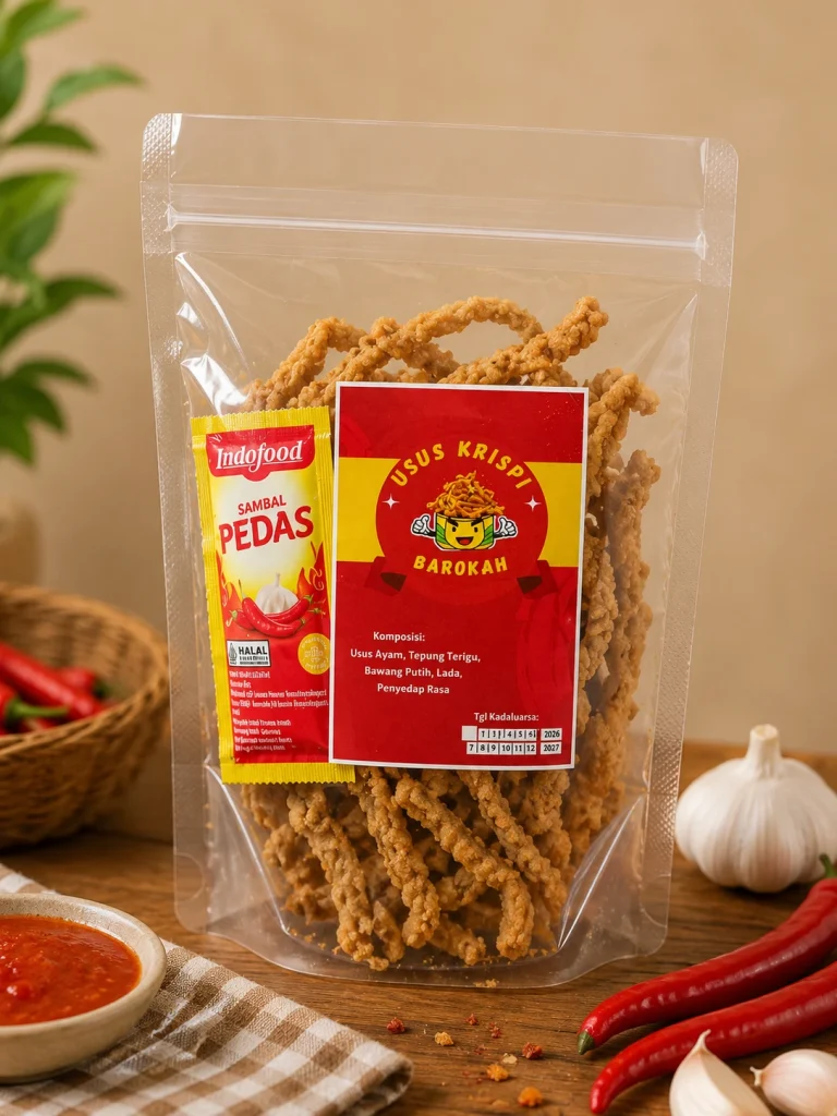 Usus krispi Barokah varian pedas dan original